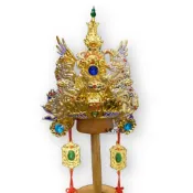 (店+)手工安金雙色元帥帽紙帽 神明帽 金銀雙色紙帽 通天冠 元帥帽 元帥通天冠