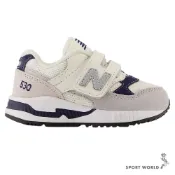 New Balance 530 休閒鞋 小童鞋 魔鬼氈 海鹽灰【運動世界】KV530SRI-W