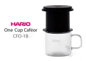 【 日本 HARIO】免濾紙 咖啡濾杯組 CFO-1B 1人用 200cc 金屬濾網/錐型濾杯/濾器/咖啡杯 組合