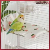 ⛺鸚鵡透氣窩 鳥窩 清涼鳥巢 鸚鵡小床保暖過冬站臺鳥籠裝飾牡丹玄鳳虎皮不鏽鋼鳥平臺 鸚鵡吊床 鸚鵡睡窩 鸚鵡吊床 鸚鵡床