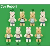 ［有米百貨］(台灣現貨) 歡樂兔花系列 3吋 兔兔 兔子 玩偶 吊飾  Joy Rabbit 正版授權 附發票