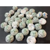 【通天寶】雲南普洱茶 2010年【古樹金瓜】單顆販售【生茶】大雪山古樹金瓜 乾倉存放 醇厚回甘 小貢沱 K28