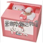 [米娜小姐選物店］日本代購 存錢筒 自動存錢筒-Kitty/伊布/哥吉拉/蠟筆小新