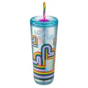 星巴克 24OZ虹彩愛心TOGO冷水杯