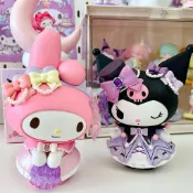 【奇趣王國👑】 卡通手辦 桌面擺件 生日禮物 大體薔薇花會庫洛米美樂蒂手辦大號公仔玩偶桌面擺件玩具女生禮物