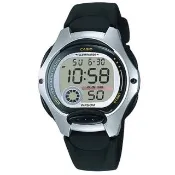 【CASIO 卡西歐】卡西歐鬧鈴多時區兒童電子錶-黑(LW-200-1A)