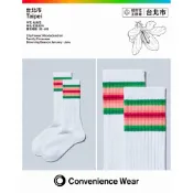 台北市限定 全家城市花主題襪🌸 杜鵑花線條襪🧦