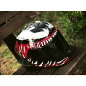 ✦漫威猛毒 台南WS騎士用品 EVO 智同 CA969 Venom 猛毒 漫威聯名 大鴨尾 全罩式安全帽 內墨鏡 耳機槽