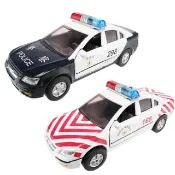 【TDL】合金車玩具紅斑馬國道警車玩具迴力車汽車模型聲光玩具車 CT-298A/CT-298B