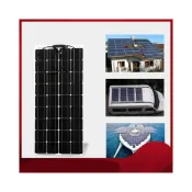 (店+)桃甜也居家生活 柔性太陽能板100W太陽能戶外車載供電房車露營12v24V電池充電