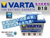 《電池達人》 電瓶霸王 VARTA B18 德國華達 D15 E11 E38 E44 F17 F18 H3 汽車電池