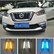 寓偉 日產勁客 nissan KICKS改裝 專車專用 日行燈 前杠燈 霧燈改裝 流水燈 方向燈 LED