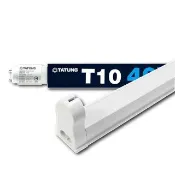 【TATUNG 大同】10入組 40W T8 4尺 LED 超高亮度鋁支架燈管套組(白光6500K 自然光4000K 黃光3000K))