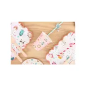 (店+)【Baby 童衣】派對專用8人份餐具套組 兒童party主題紙餐盤 可愛動物餐具組合 A0050