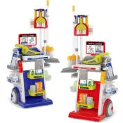 (店+)兒童清潔工具組 兒童辦家家 吸塵器推車 仿真電動吸塵器 兒童清潔手推車 清潔推車套装 打掃衛生家務玩具