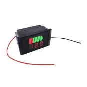 【SMILE】電壓電量顯示器 12V-60V 防水 電量指示燈 電瓶電壓 165-BC5(電瓶電量顯示器 庫侖計 電量錶)