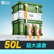 魚缸過濾盒 魚池過濾箱 魚缸上部過濾器 水族箱過濾器 Yee魚缸週轉箱過濾器靜音除油滴流盒水循環外置過濾桶魚池過濾箱