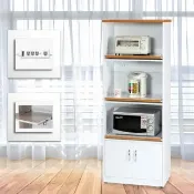 【Build dream 築夢家具】2.2尺 雙門三拉盤 塑鋼電器櫃 防水塑鋼家具(附插座)