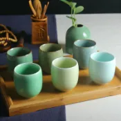 全球選品1館 生活百貨 龍泉窯陶瓷杯子功夫茶杯龍泉青瓷個性家用水杯單杯主人杯辦公杯子
