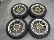 (商品已售出)RAYS GT-N兩片式金色 17吋 5孔100YOKOHAMA 非 WORK RE30 RPF1 TRD