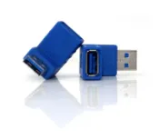 協貿國際日用品生活12館 八鷹USB3.0公對母直角轉接頭 電腦延長線L型對接彎頭90度公轉母口