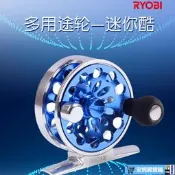 【夏季特惠】RYOBI利優比迷妳酷F252金屬冰釣輪筏輪前打輪臺釣輔助金屬魚線輪