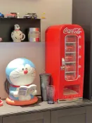 免運 美式復古可口可樂迷你販賣機冰箱易開罐家用車載販售小冰箱