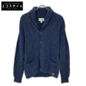 【DOKODEMO】Ralph Lauren Denim & Supply 海軍藍貓眼紐扣靛藍色披肩領背心 XS [二手]