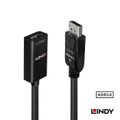 LINDY 林帝 主動式 DisplayPort 1.2 to HDMI 2.0 HDR 轉接器 (41062)