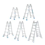 【預購】3步/4步/5步/6步/7步小巨人萬用伸縮梯 興雲網購旗艦店 伸縮梯 梯子 伸縮鋁梯 摺疊梯 折疊梯 A字梯