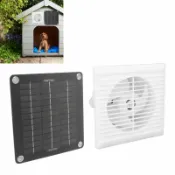 芒果名品 【太陽能供電】排氣風扇 換氣扇 通風扇 抽風機 廚房風扇 窗式風扇 10吋大風量 12V低壓 節能省電 免接電 附光伏板 戶外露營適用