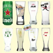 7-11 8大啤酒品牌經典杯啤酒杯【ASAHI 、百威、三得利、Kirin Bar、虎牌、臺虎、海尼根鋁杯】八大啤酒品牌