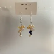 原創法式風情款串珠耳環