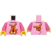 〈樂高人偶小舖〉正版LEGO 城市81 身體 粉紅色 桃紅手臂 兔子氣球 6525245 人偶配件