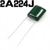協貿國際日用品生活12館 滌綸電容 2A224J 100V 220nF 0.22uF 聚酯薄膜電容 一件100只