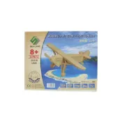 (店+)DIY木質拼圖模型 G-P073 路易斯飛機 中2片入/一個入木製飛機模型 四聯組合式拼圖