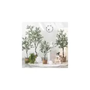 (店+)可開發票 北歐仿真綠植假盆栽大型裝飾擺件客廳室內盆景仿真植物橄欖樹假樹