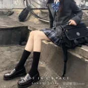【🔥9.6萬人收藏】天鵝絨小腿襪女顯瘦腿襪jk襪子黑色日係中高長筒過膝襪筒襪  K3J5