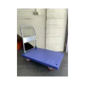 (店+)【YOU樂美家居】 60cm*90cm塑鋼手推車 手推車 鐵板車 物流車 塑鋼車 臺車 四輪手推車 折疊手推車 搬運臺車