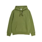 【Champion】官方直營 男款-ROCHESTER刺繡LOGO C標刷毛長袖連帽TEE-橄欖綠色(219065-GS554-歐規)