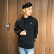 美國百分百【全新真品】Under Armour 運動時尚 UA 帽T 連帽長袖T恤 上衣 LOGO 男 黑色 BD20