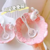 ❤️台灣現貨❤️ 可愛兔兔碗大容量 餐具 碗 便當盒 泡麵碗 陶瓷碗 水果碗 餐盤 碗盤