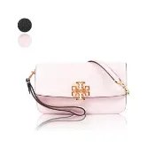 【TORY BURCH】荔枝紋編織鍊帶翻蓋手拿/斜背二用WOC包(新款任選)