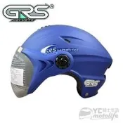 YC騎士生活_GRS 760 半頂式 輕便涼感帽 抗UV 防水W鏡片 超透氣 雪帽 安全帽 內襯全可拆洗 消光藍