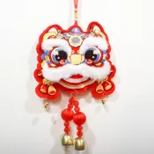【預售】新年布置/ 新年舞獅掛飾/獅頭掛飾/新春吊飾/招財納福/過年佈置/店面門口/玄關居家裝飾