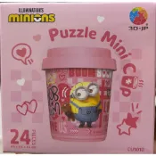 【現貨】3D-JP Pintoo 隨行杯拼圖 minions小小兵系列 滿杯愛意 24片