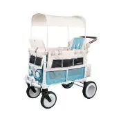 【WonderFold】VW2 福斯聯名多功能雙人嬰兒推車(雙寶推車 寵物推車 露營車 雙胞胎)