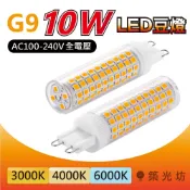 LED豆燈｜G9 10W 全電壓輸入 黃光自然光白光 高亮度 節能省電 LED燈泡 家用照明燈具 室內照明 節能燈泡