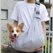 全球選品1館 生活百貨 單肩外出夏天可攜式寵物包 寵物出行包貓咪斜後背包貓貓包