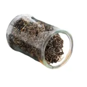 楓林宜居 加厚多功能玻璃茶葉罐儲物罐大號圓形帶蓋干果雜糧花茶密封罐